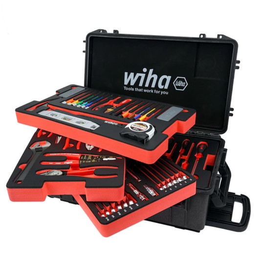 GTW92100 – Conjunto de ferramentas Premium em Mala de ferramentas com rodízios com 194 peças – WIHA