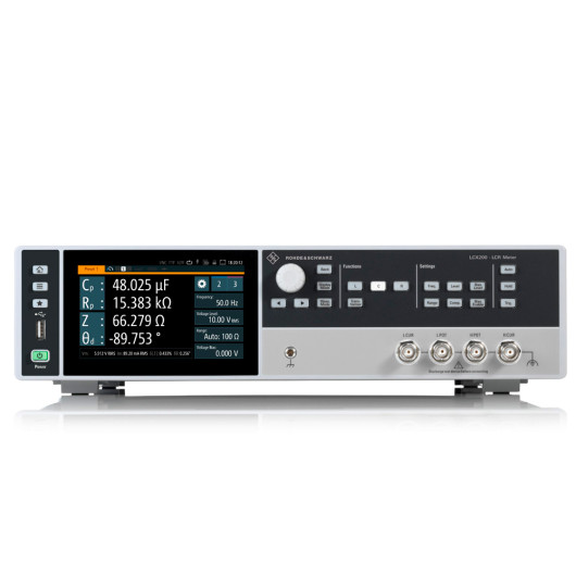 LCX200 - Medidor LCR, Frequência de medição DC, 4 Hz a 500 kHz, Função Data Logging, Interfaces USB e LAN - ROHDE & SCHWARZ