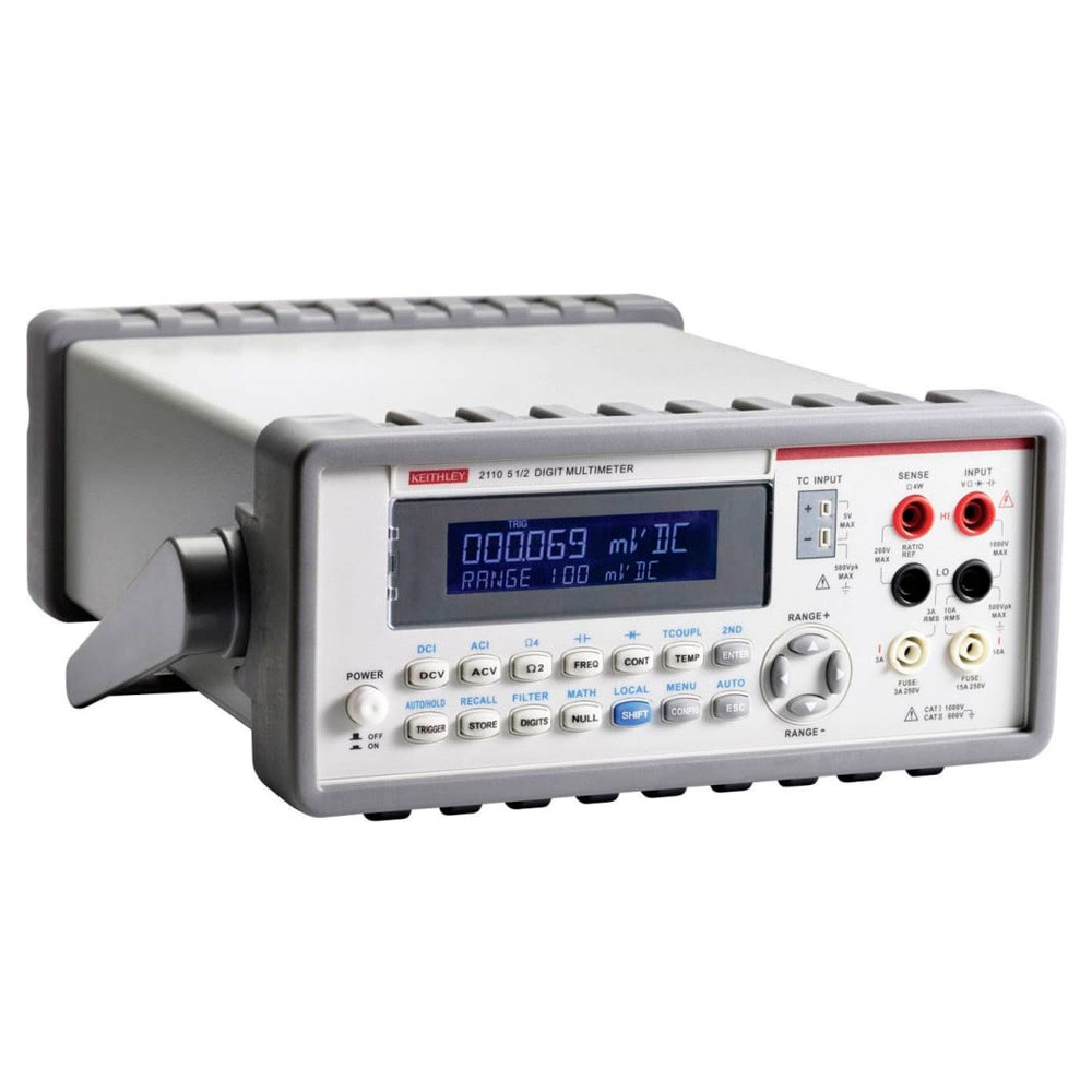 2110-120 - Multímetro digital 5-1 /2 dígitos, Exatidão básica de tensão DC 0,012%, Armazena até 2000 leituras, Interface USB, 120 V - KEITHLEY