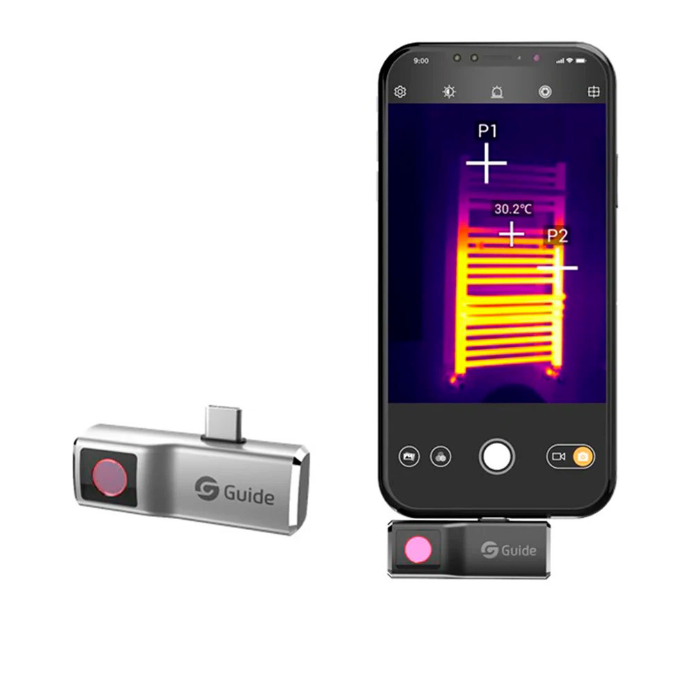 MOBIR-AIR-ANDROID – Módulo de Câmera térmica (Termovisor) para smartphone, Faixa de temperatura -20 a 120º C, Resolução 120 x 90 pixels – GUIDE IR
