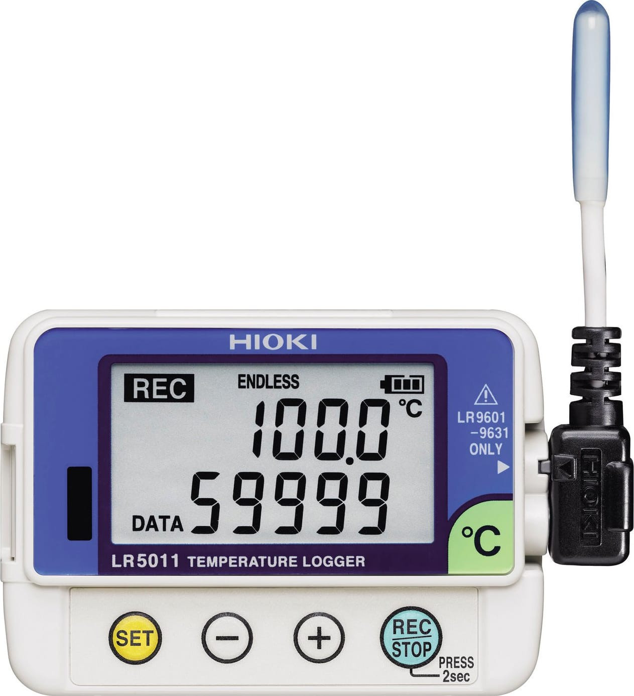 LR5011 - Mini Aquisitor de dados (data logger) de 1 canal mede temperatura -40°C a 180°C - HIOKI 