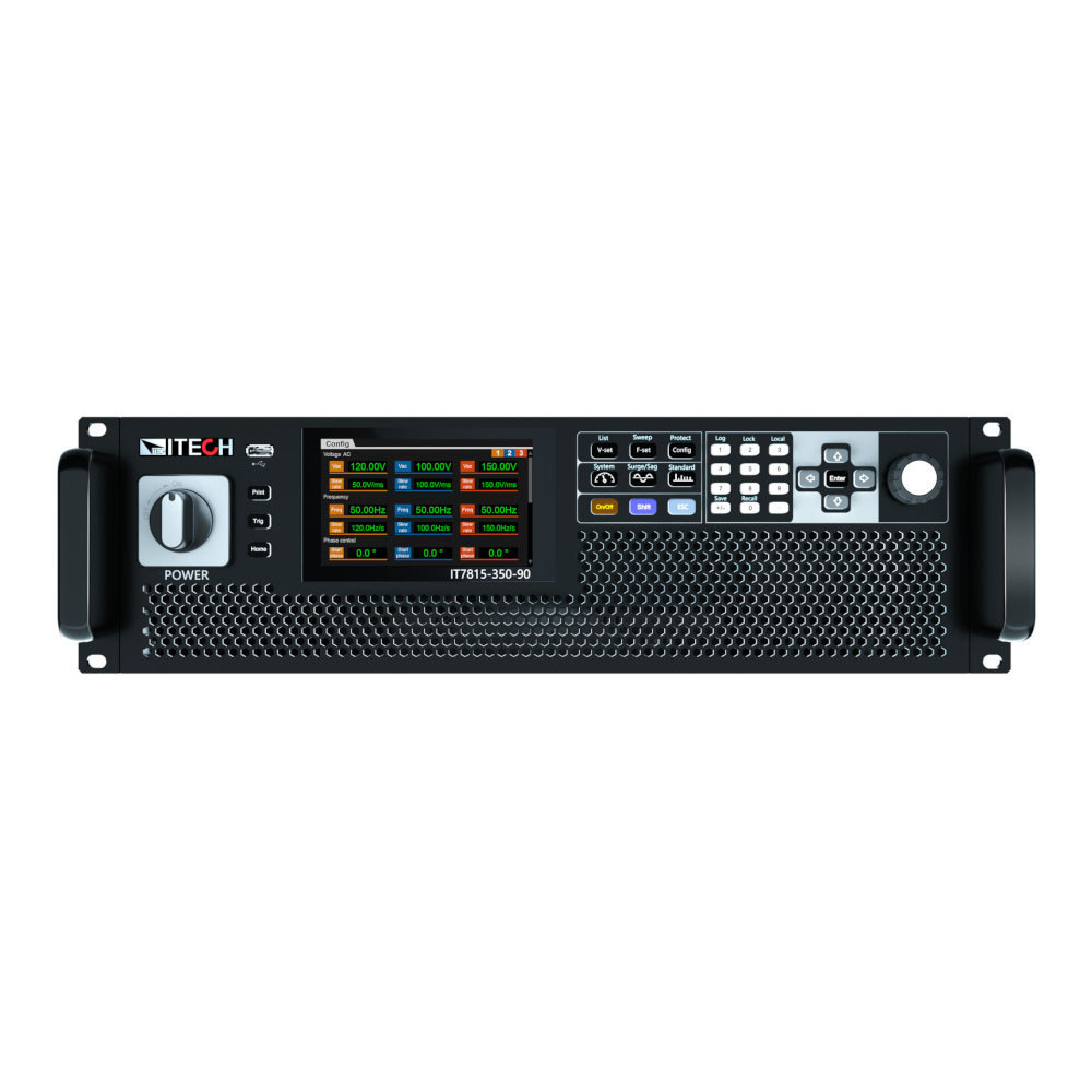 IT7890-350-540 - Fonte de alimentação AC/ DC programável de alta potência 350 V, 540 A, 90 kVA, Resolução 0.01 V/ 0.01 A, Interfaces integradas USB/ CAN/ LAN/ digital I/O, 27U - ITECH