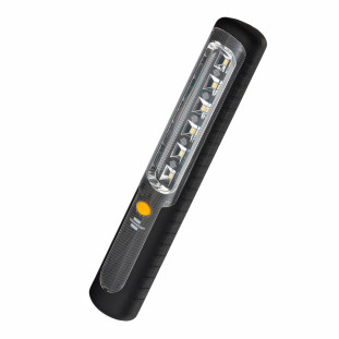 1178590100 – Lanterna LED portátil recarregável HL 300 AD 300 lúmens, com dínamo, gancho, ímã, USB – BRENNENSTUHL