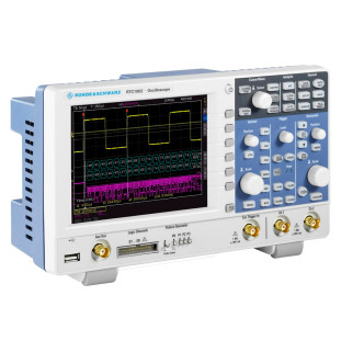RTC1K-302 - Osciloscópio digital 2 canais, Frequência 300MHz, taxa de amostragem 2GSa/s, ARB e gerador de padrões - ROHDE & SCHWARZ