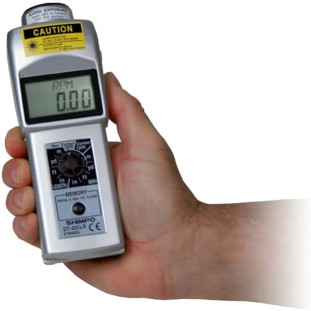 DT-205LR - Tacômetro Contato/ Sem Contato com Display LCD com Roda de Circunferência de 6" - SHIMPO