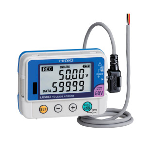 LR5043-20 - Mini Aquisitor de Dados (data logger) 1 canal DC para gravar sinais de Instrumentação de tensão e Medir Saída Analógica - HIOKI