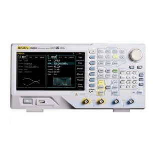 DG4102 - Gerador de forma de onda arbitrária, Frequência de saída senoidal 100 MHz, 2 canais, Taxa de amostragem 500 MSa/s  - RIGOL