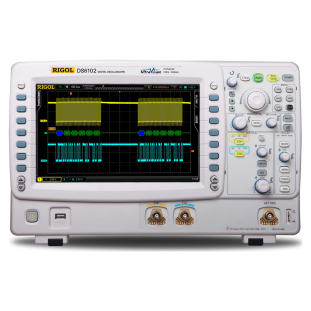 DS6102 - Osciloscópio digital de 1 GHz, 2 canais e taxa amostra 5 GSa / s RIGOL
