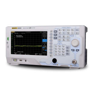 DSA832 - Analisador de espectro, Faixa de frequência 9 kHz a 3,2 GHz, Nível de DANL -161 dBm, RBW 10 Hz, Pré-amplificador - RIGOL