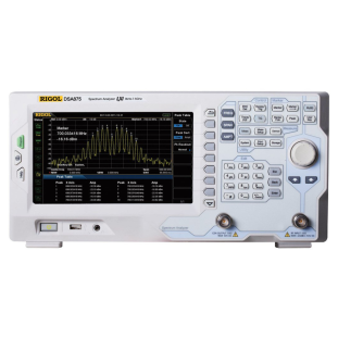 DSA875 - Analisador de Espectro, Faixa de frequência 9 kHz a 7,5 GHz, Nível de DANL mínimo -161 dBm, RBW 10 Hz, Pré-amplificador - RIGOL