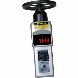 DT-207LR-S12 Tacômetro Contato/ Sem Contato com Display LCD e Roda de Circunferência de 12"  SHIMPO