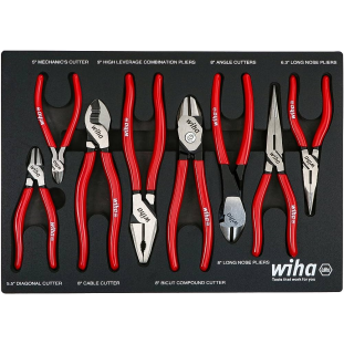 GTW34682 – Conjunto de bandeja média com cortadores e alicates Classic Grip, com 8 peças – WIHA