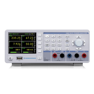 HMC8015 - Analisador de potência de bancada 600 V/ 20 A DC a 100 kHz Exatidão básica de 0,05% 500 kS/s CAT III 600 V - ROHDE & SCHWARZ