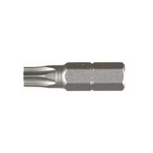 GTW71525 - Bit de inserto Torx encaixe de 1/4"  T25 x 25 mm Aço ferramenta CVM modificado, endurecido, resistente a impacto, pacote com 10 peças - WIHA